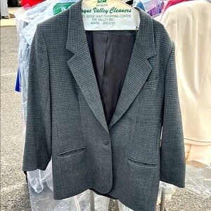 Gray Checkered Blazer